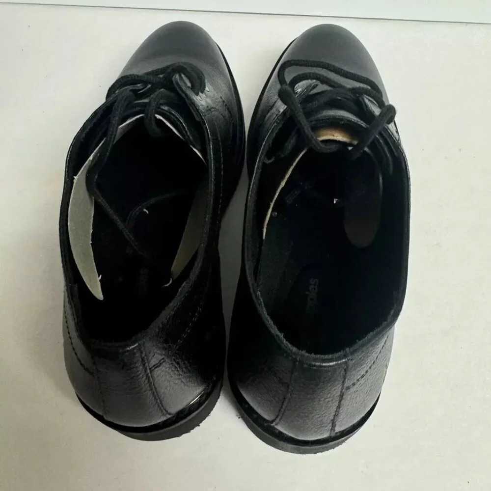 Hush Puppies Mens Detroit Women Lain Toe Oxford Black Size 9.5 M